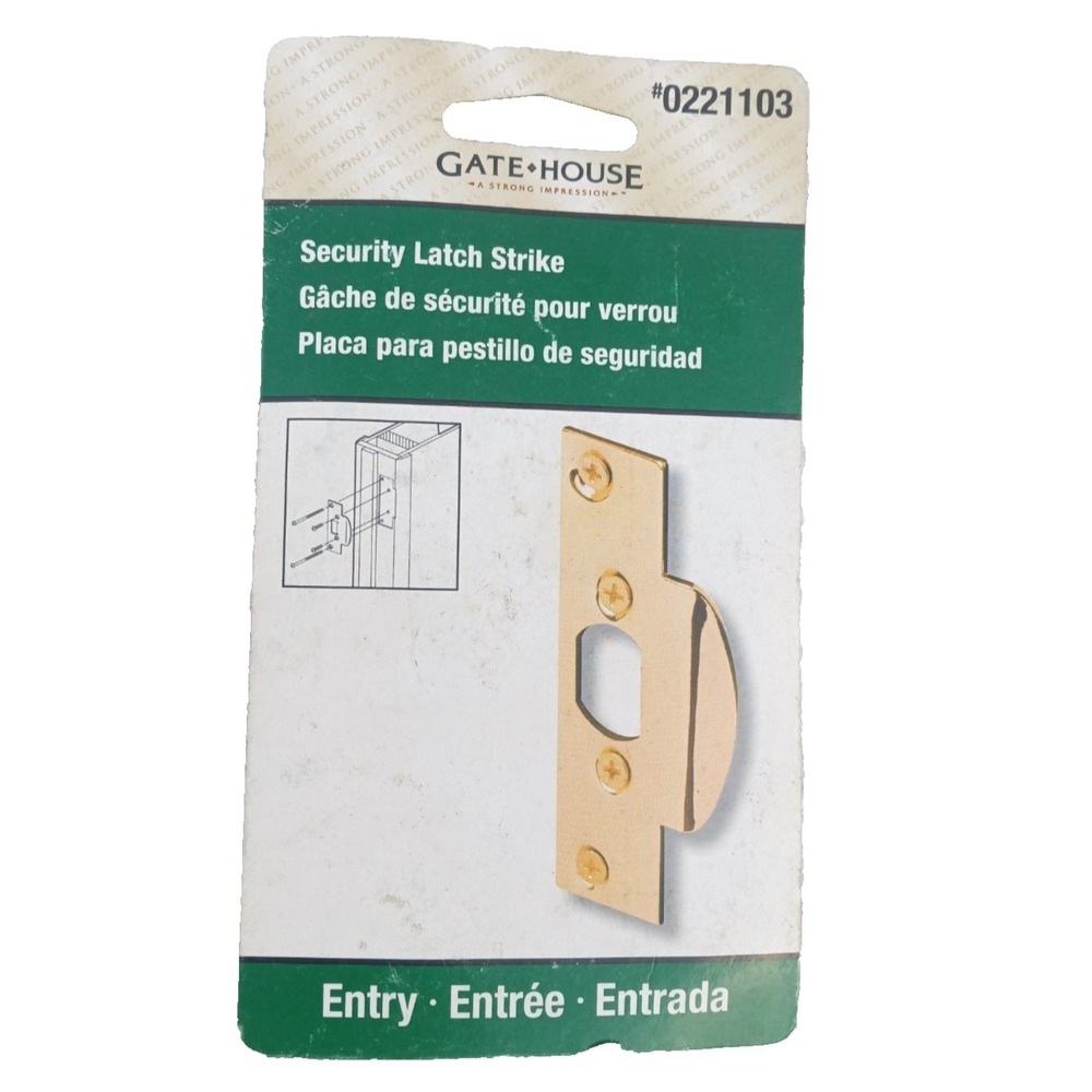New Gatehouse Steel Entry Door Strike Plate Item # 221103 Model #‎ U 9422-L